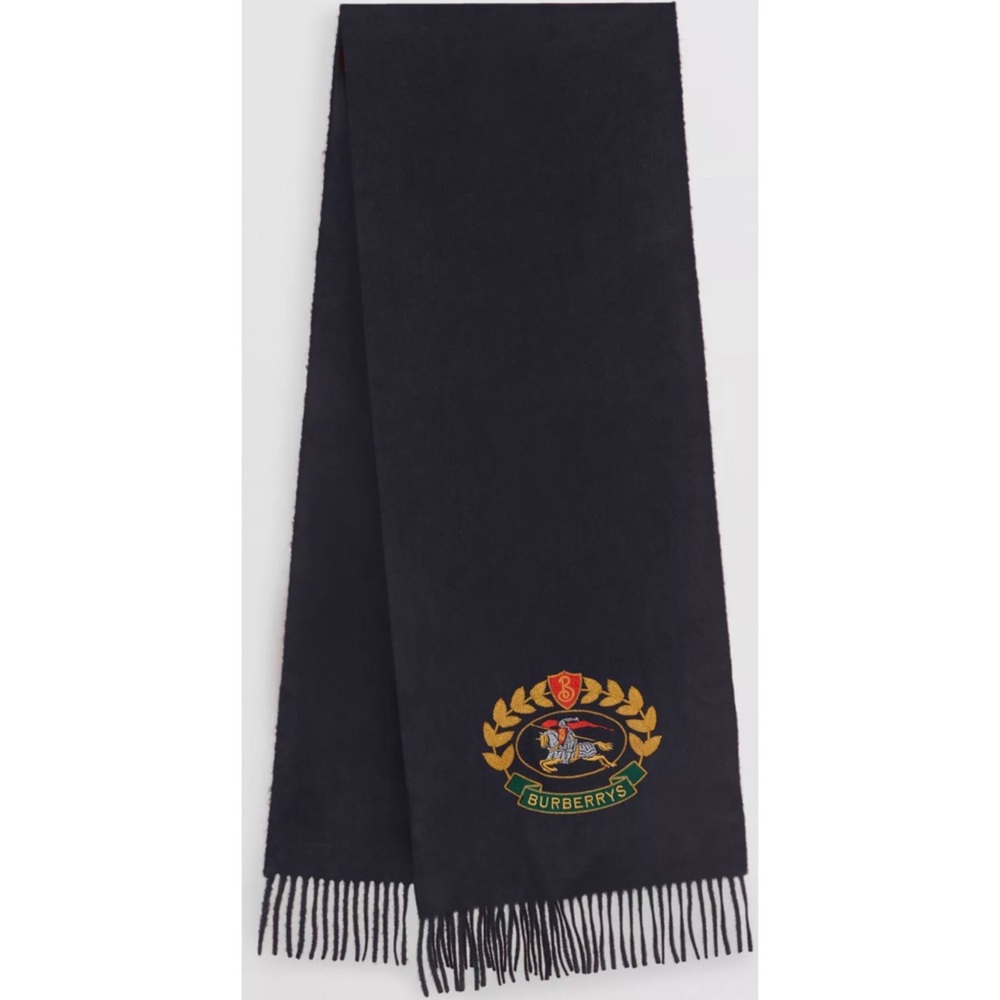 Burberry Classic Cashmere Scarf with Archive Logo